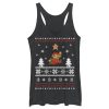 Women’s Nintendo Mario Ugly Christmas Sweater Racerback Tank Top