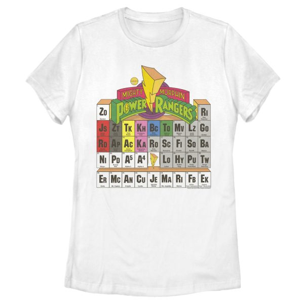 Women’s Power Rangers Periodic Table of Heroes T-Shirt