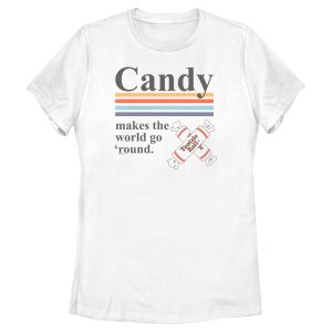 Women’s Tootsie Roll Candy Makes the World Go Round T-Shirt