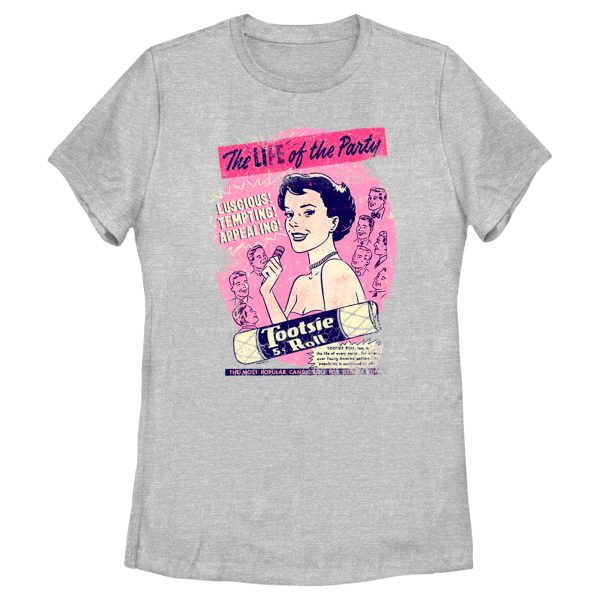 Women’s Tootsie Roll Vintage Life of the Party Ad T-Shirt