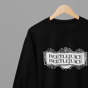 Beetlejuice Beetlejuice 2024 Logo White Movie T-ShirtSweatshirt