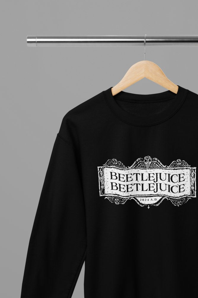Beetlejuice Beetlejuice 2024 Logo White Movie T-ShirtSweatshirt Beetlejuice Beetlejuice 2024 Logo White Movie T-ShirtSweatshirt