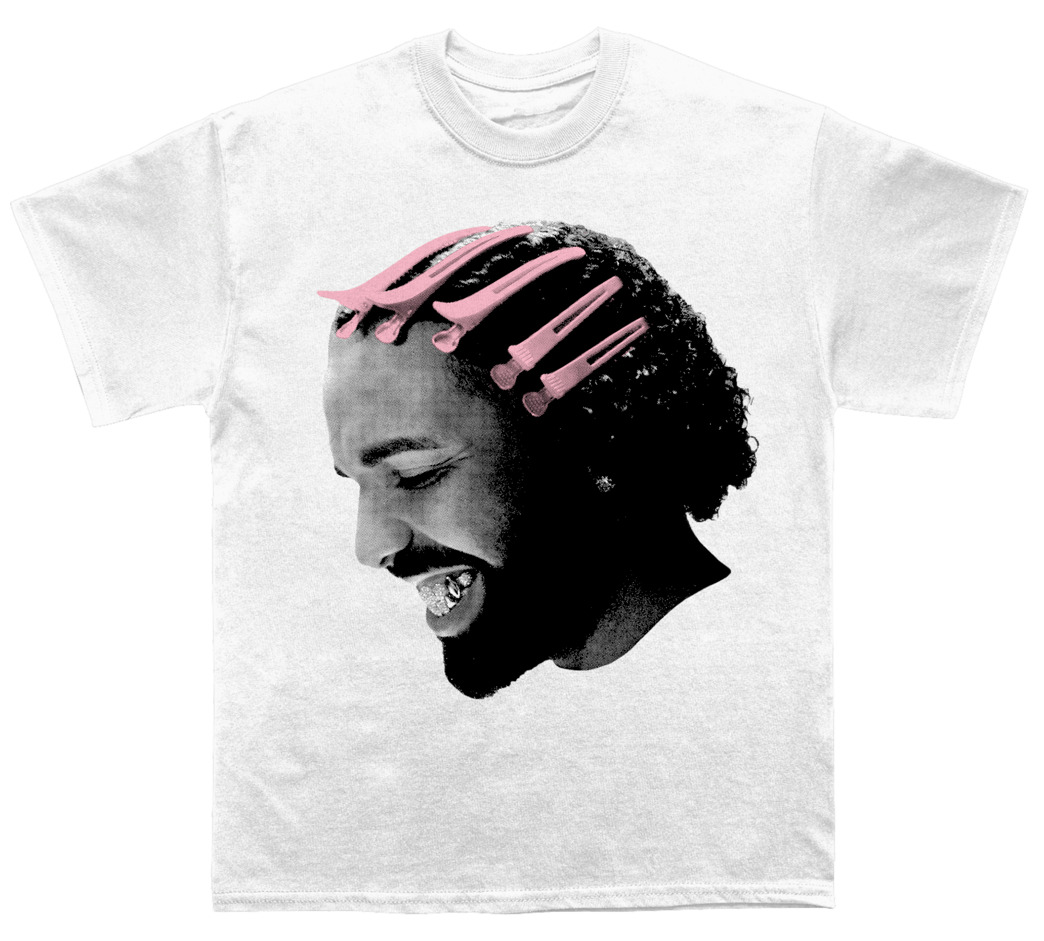 Drizzy Pink Clips Face T-shirt Drizzy Pink Clips Face T-shirt