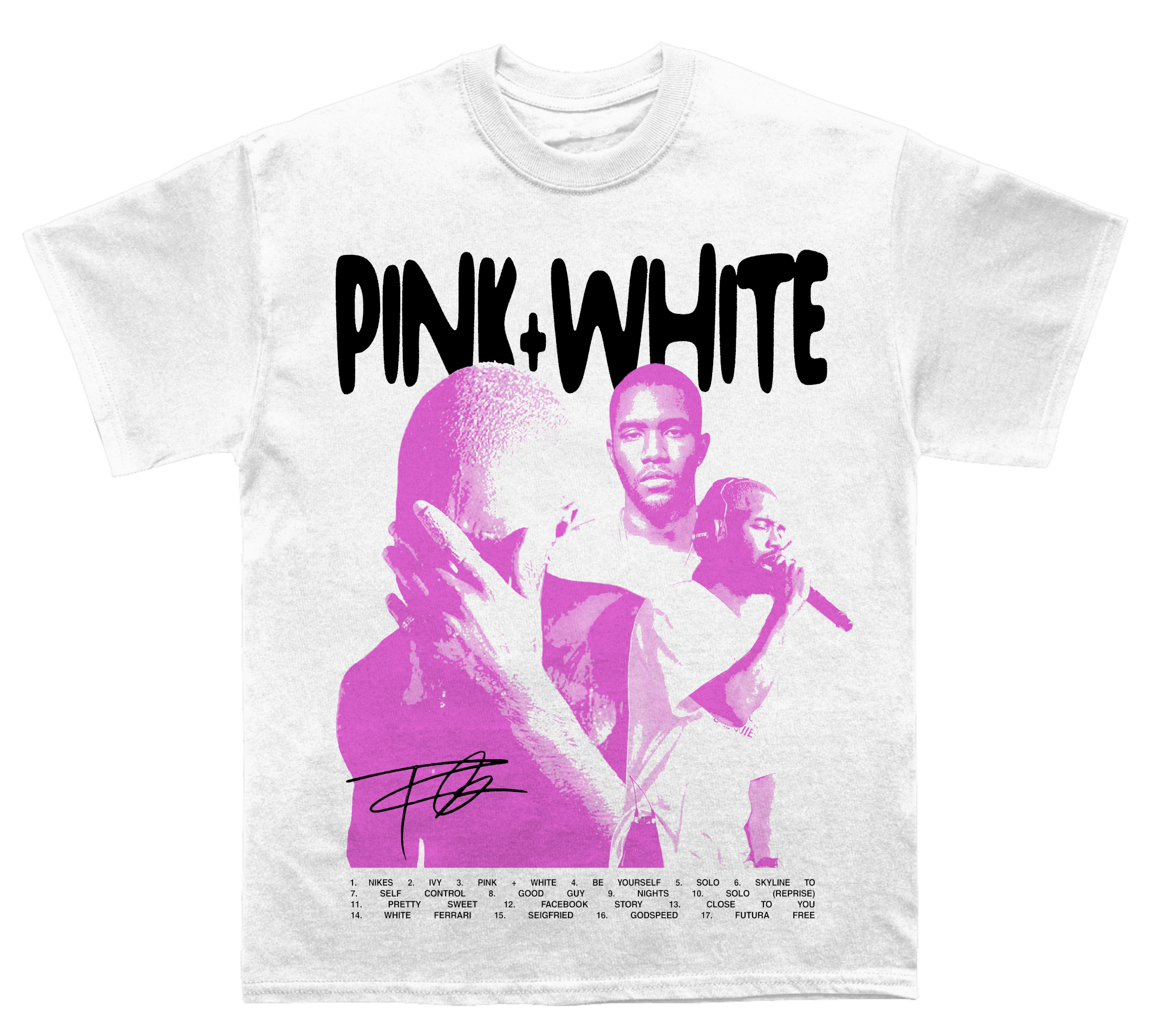 Frank Ocean Pink & White T-shirt Frank Ocean Pink & White T-shirt
