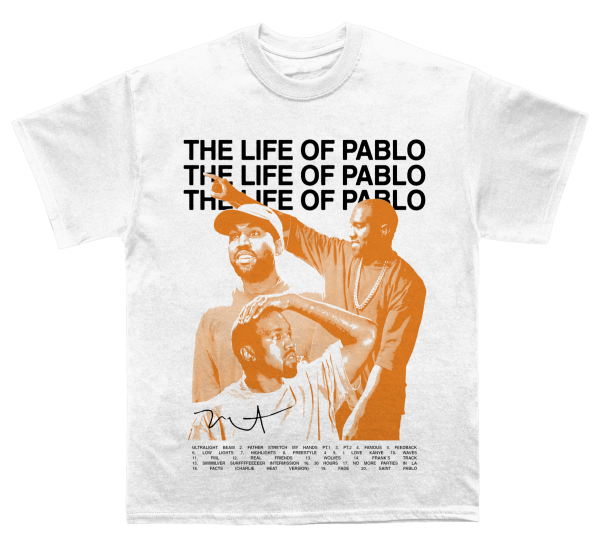 Kanye Life Of Pablo Album T-shirt
