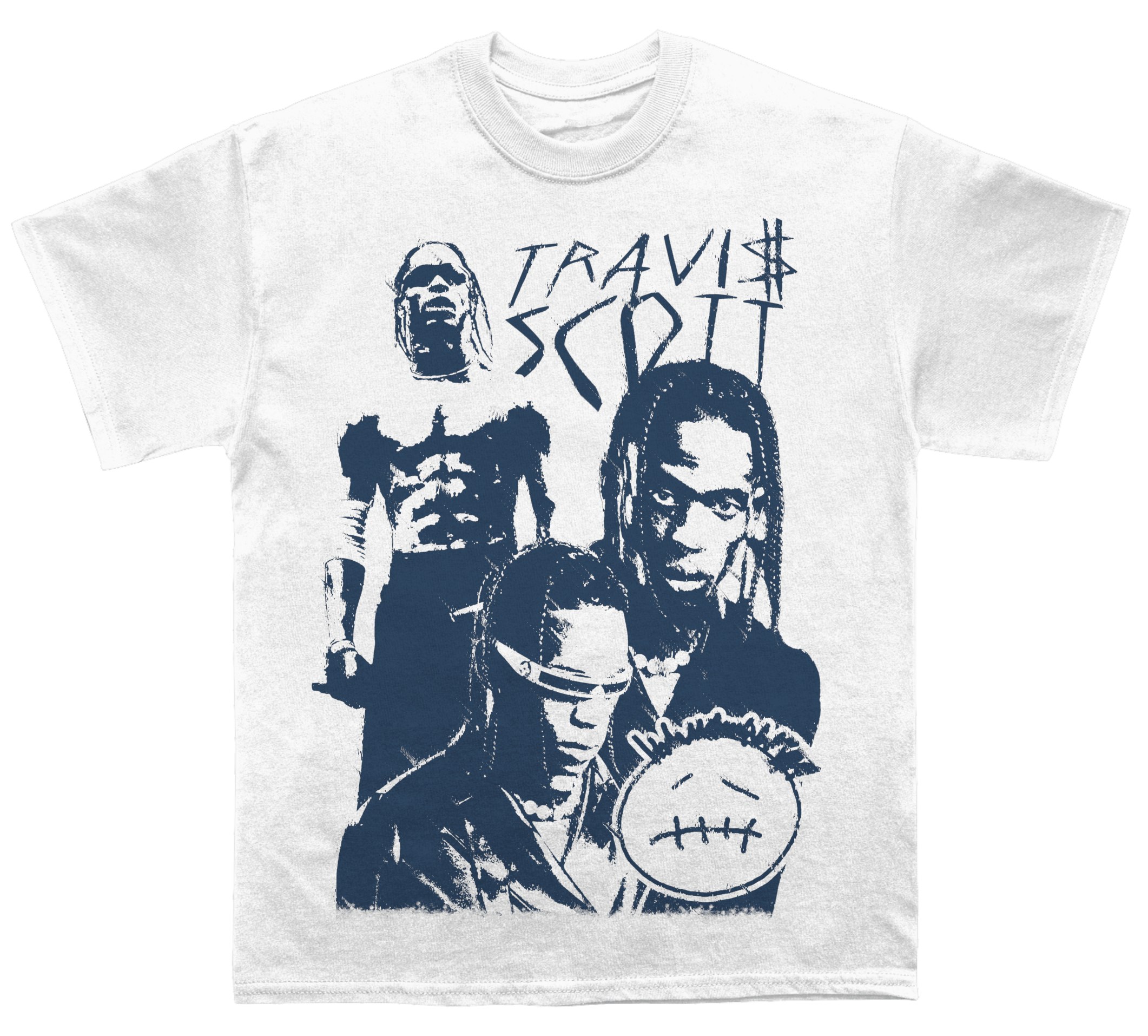 Travis Blue Silhouette T-shirt Travis Blue Silhouette T-shirt