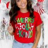 Christmas T-Shirt with Be Merry, Be Jolly, Be Kind Design, Perfect for Holiday Celebrations