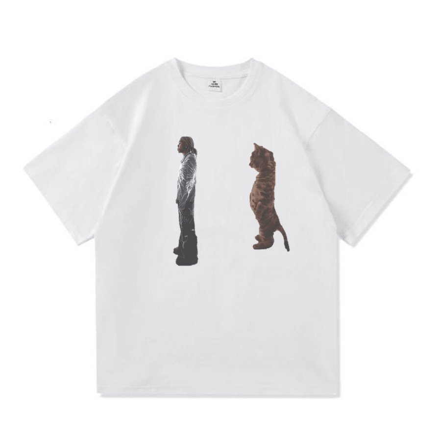 Destroy Lonely Standing Kitty Cat Funny T-Shirt Destroy Lonely Standing Kitty Cat Funny T-Shirt