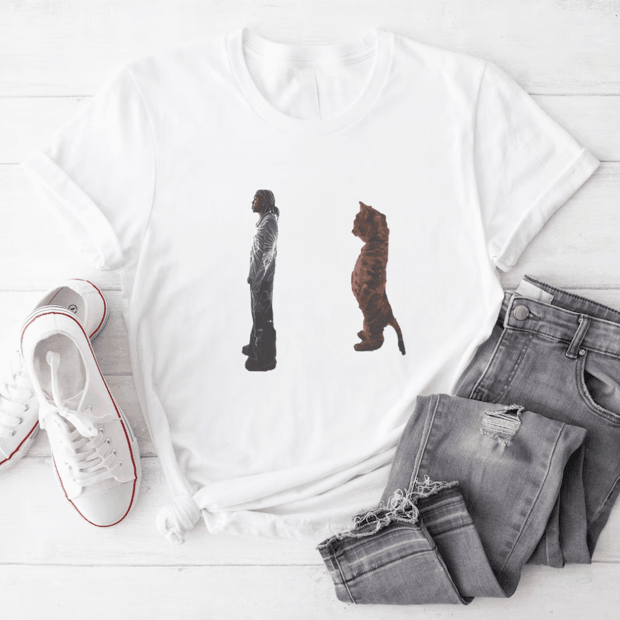 Destroy Lonely Standing Kitty Cat Funny T-Shirt Destroy Lonely Standing Kitty Cat Funny T-Shirt
