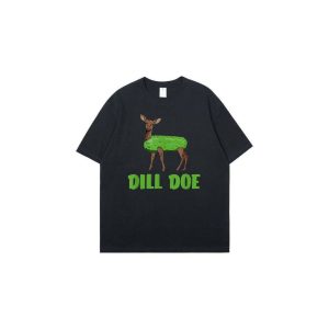 Dill Doe Funny Adult Humor Funny Nature Deer T-Shirt Crewneck
