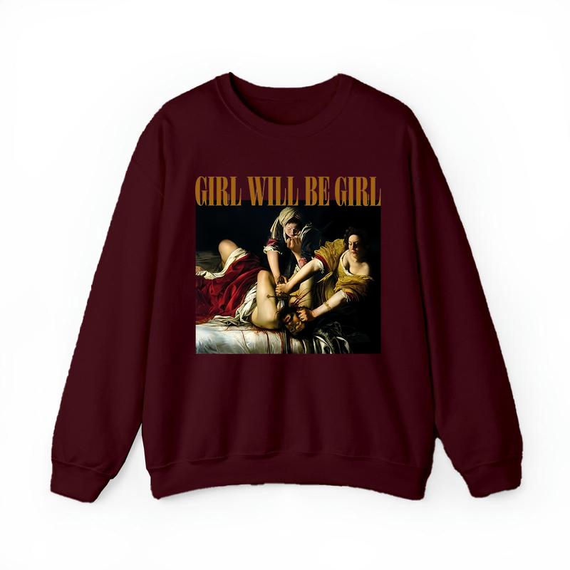 Empowered Women’s Oversized Graphic Sweatshirt – 'Girls Will Be Girls' Bold Statement Pullover for Confident Women Empowered Women’s Oversized Graphic Sweatshirt – 'Girls Will Be Girls' Bold Statement Pullover for Confident Women