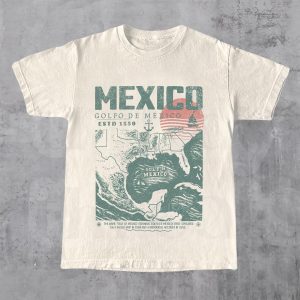 Gulf of Mexico Shirt, Golfo de M�xico 1550 Retro Vintage Art TShirt, Vacation Mexico Shirt, Gulf of Mexico, Gulf of Mexico Forever Unisex Tee