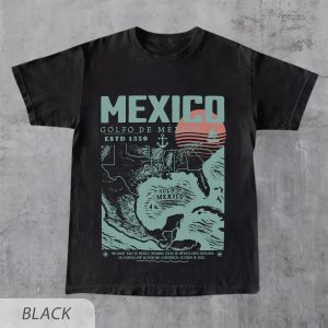 Gulf of Mexico Shirt Golfo de Mxico 1550 Retro Vintage Art TShirt Vacation Mexico Shirt Gulf of Mexico Gulf of Mexico Forever Unisex Tee 3
