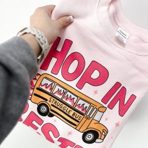Hop In Bestie Struggle Bus Shirt – Funny Aesthetic Graphic Tee  Cute Best Friend Gift