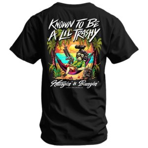 KNOWN TO BE A LIL TRASHY RACCOON MEN’S T-SHIRT