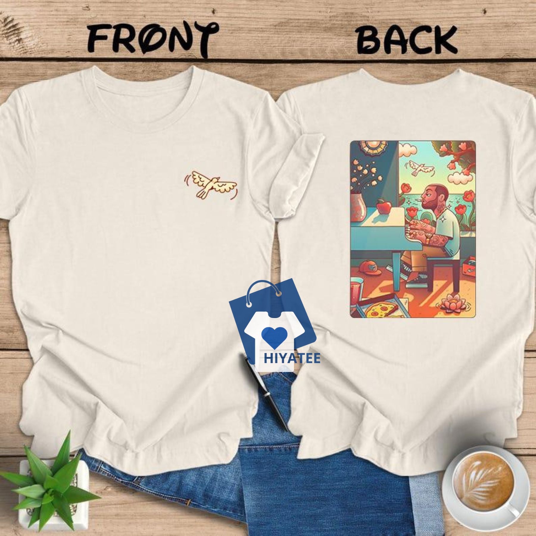 Mac Miller Dreamy Piano T-Shirt – Tribute to a Music Icon Mac Miller Dreamy Piano T-Shirt – Tribute to a Music Icon