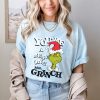 Men’s Dr. Seus Christmas Grinch You’re a Mean One Portrait Graphic T-Shirt