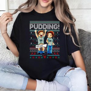 Pudding Dean & Sam Supernatural Shirt, Supernatural Christmas T Shirt, Gift For Woman and Man Unisex T-Shirt