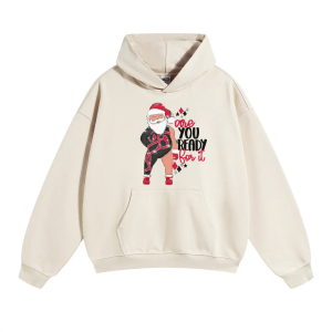 Santa, Are You Ready for Christmas Hoodie – Festive Holiday Apparel for Men and Women