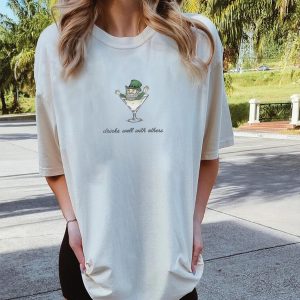 St. Patrick's Day Tee for Women – Leprechaun Martini Cocktail, Funny St. Patty’s Day Shirt 3 St Patricks Day Tee for Women Leprechaun Martini Cocktail Funny St Patty's Day Shirt 4