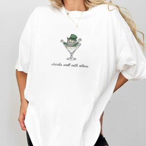 St. Patrick's Day Tee for Women – Leprechaun Martini Cocktail, Funny St. Patty’s Day Shirt 4 St Patricks Day Tee for Women Leprechaun Martini Cocktail Funny St Patty's Day Shirt 5