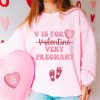 Valentine’s Day Pregnancy Announcement Sweatshirt, Valentine Pregnancy Shirt, Gift for Expecting Mom, Valentine Baby Annnouncement Shirt