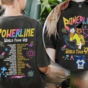 Vintage Powerline Stand Out World Tour ’95 T-Shirt – Retro A Go0fy Movie Concert Tee
