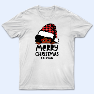 Afro Haired Girl with Glasses Merry Christmas Afro Haired Girl with Glasses Merry Christmas