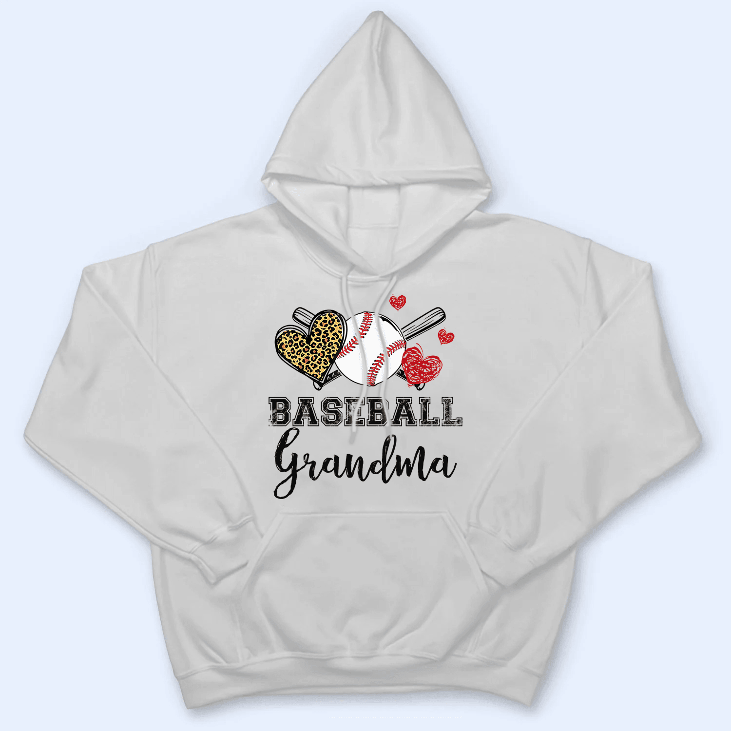 Baseball Grandma Leopard Heart Baseball Grandma Leopard Heart
