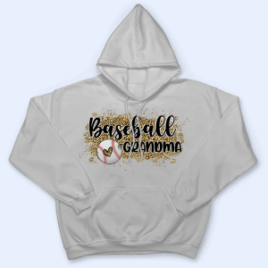 Baseball Grandma Leopard Personalized Custom T Shirt 5