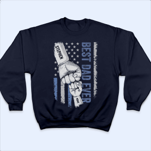 Best Dad Ever Raised Fist Bump