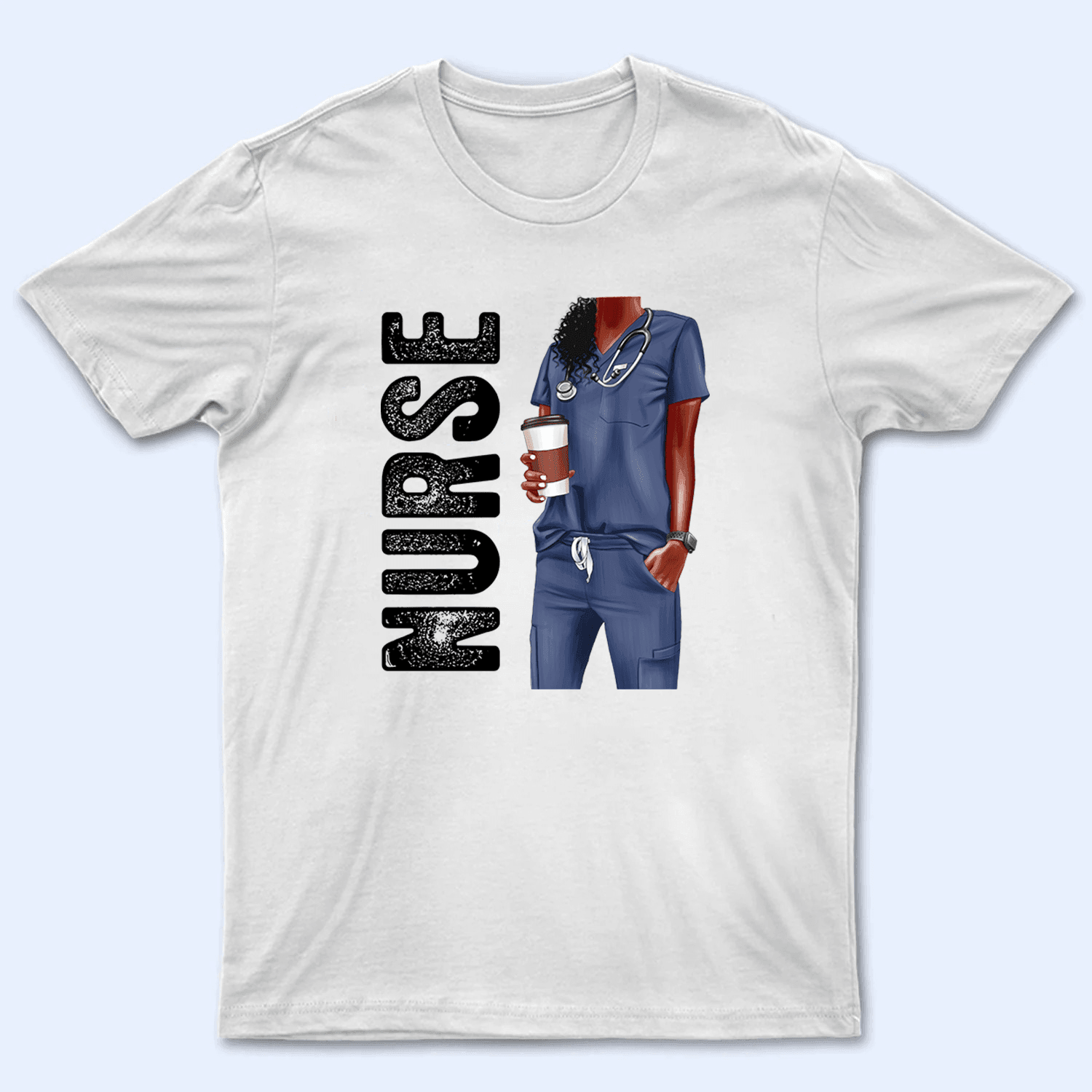 Black Nurse - Personalized Custom T Shirt Black Nurse - Personalized Custom T Shirt