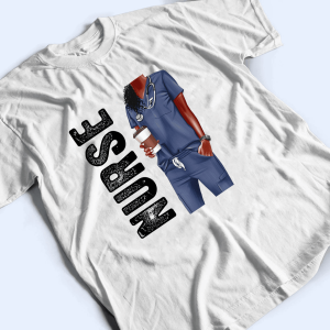 Black Nurse Personalized Custom T Shirt 3
