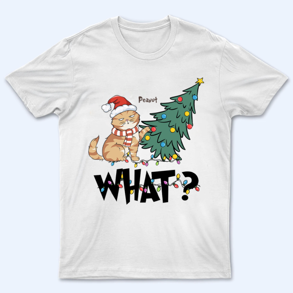 Cat What Christmas Tree