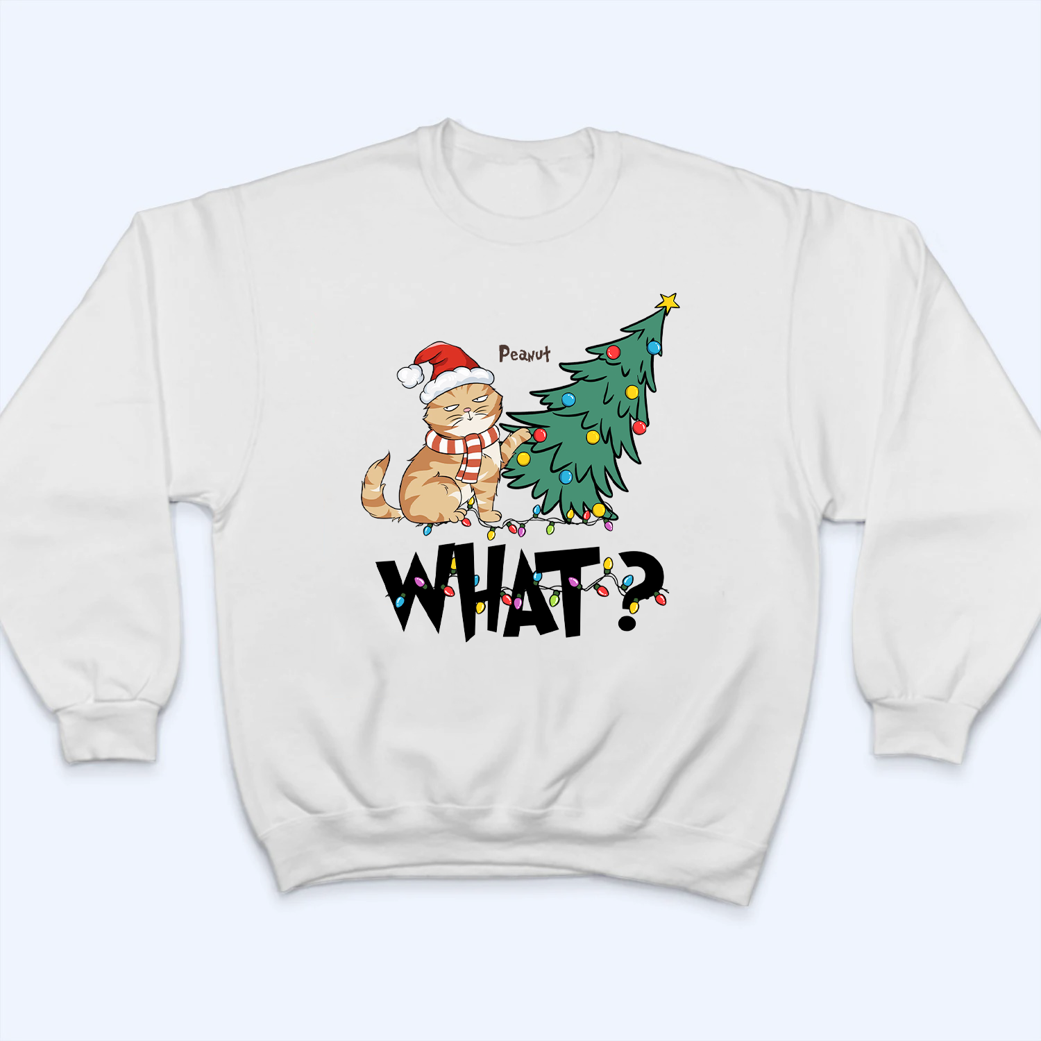 Cat What Christmas Tree Cat What Christmas Tree