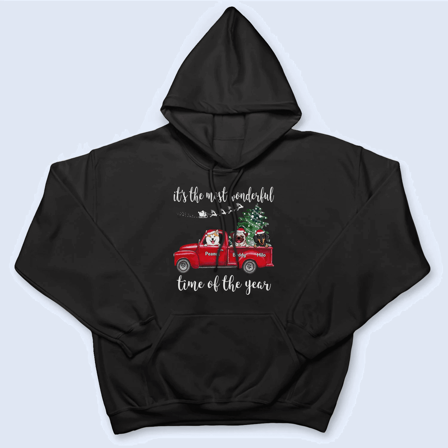 Custom Dog Tshirt - Most Wonderful Time Of The Year Custom Dog Tshirt - Most Wonderful Time Of The Year