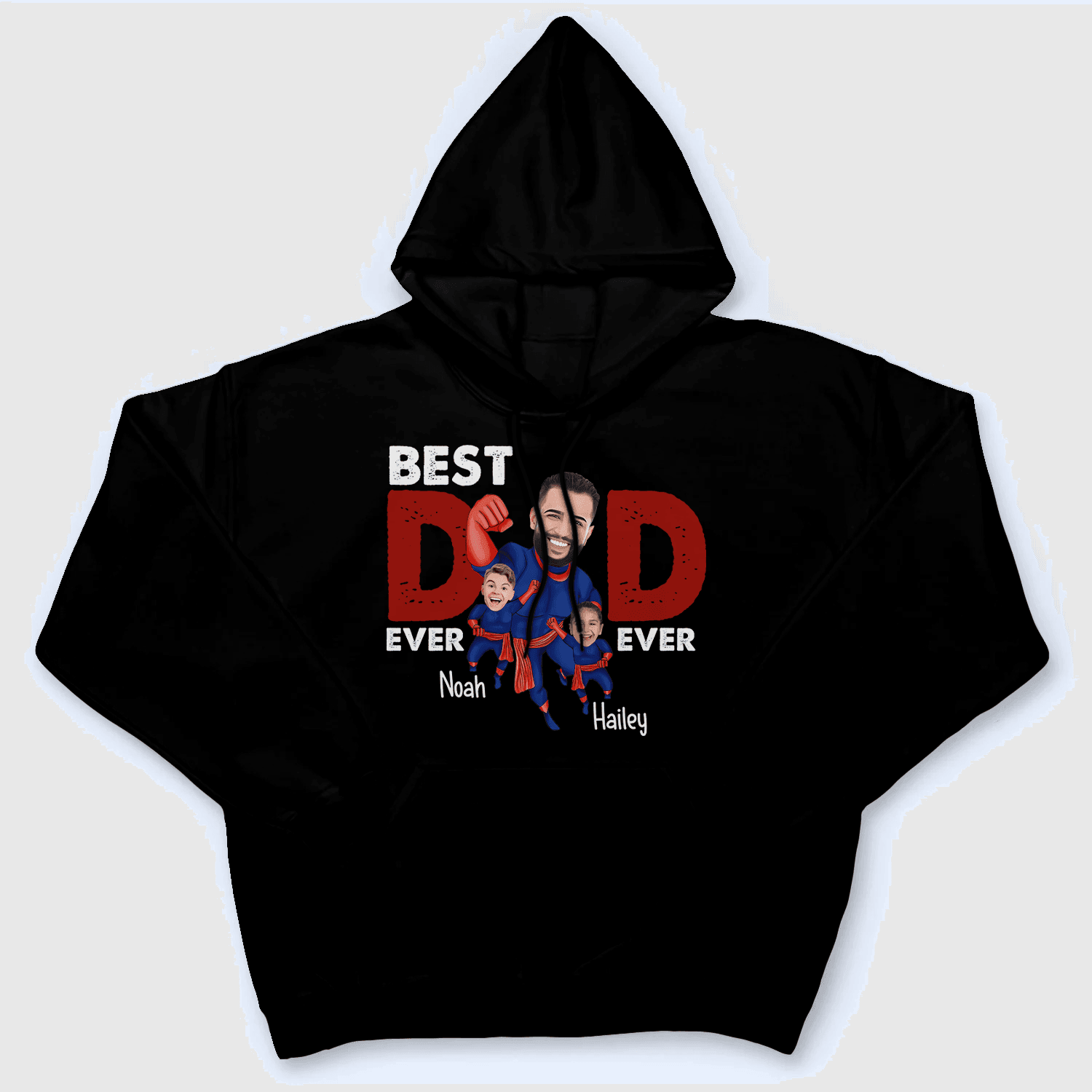 Custom Photo Best Dad Ever Super Hero Custom Photo Best Dad Ever Super Hero