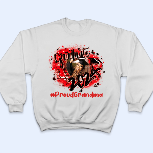 Custom Photo Proud Family Graduation 2024 Hashtag