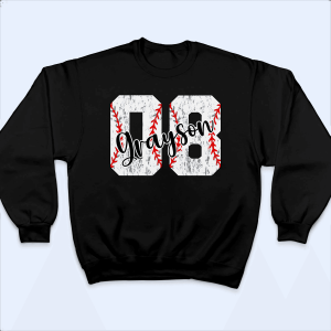 Distressed Vintage Baseball Number