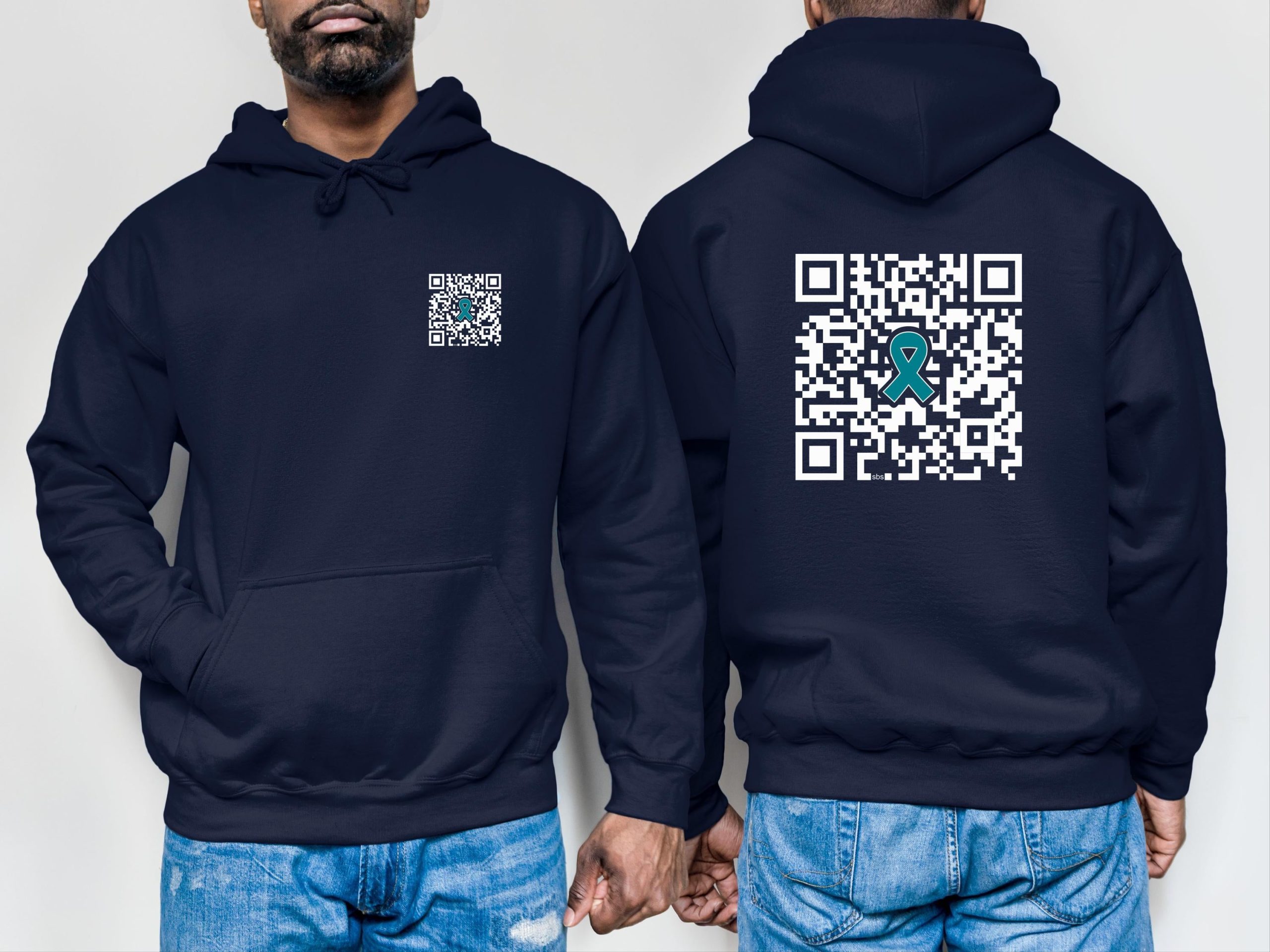 Fuck Cervical Cancer QR Code Sweatshirt or Hoodie Fuck Cervical Cancer QR Code Sweatshirt or Hoodie