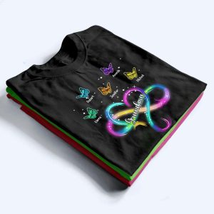 Grandma Infinity Heart - Personalized Custom T Shirt 2 Grandma Infinity Heart Personalized Custom T Shirt 3
