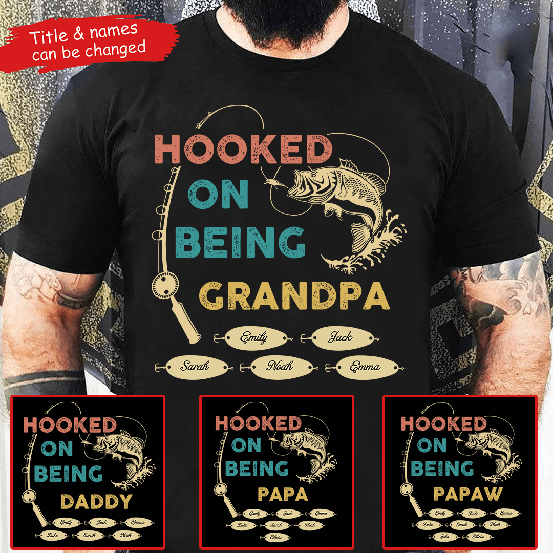 Hooked On Being Grandpa Fishing Hooked On Being Grandpa Fishing