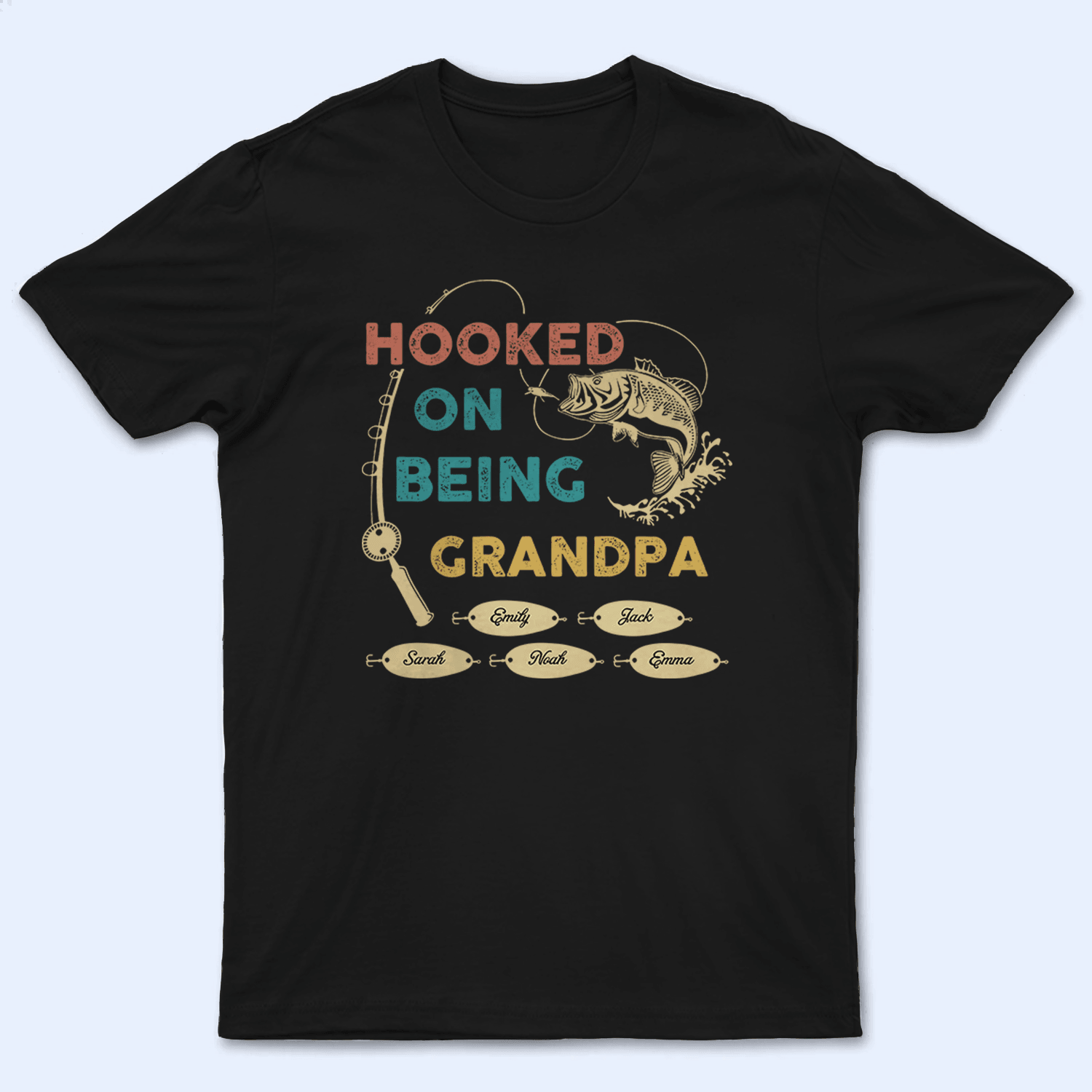 Hooked On Being Grandpa Fishing Hooked On Being Grandpa Fishing