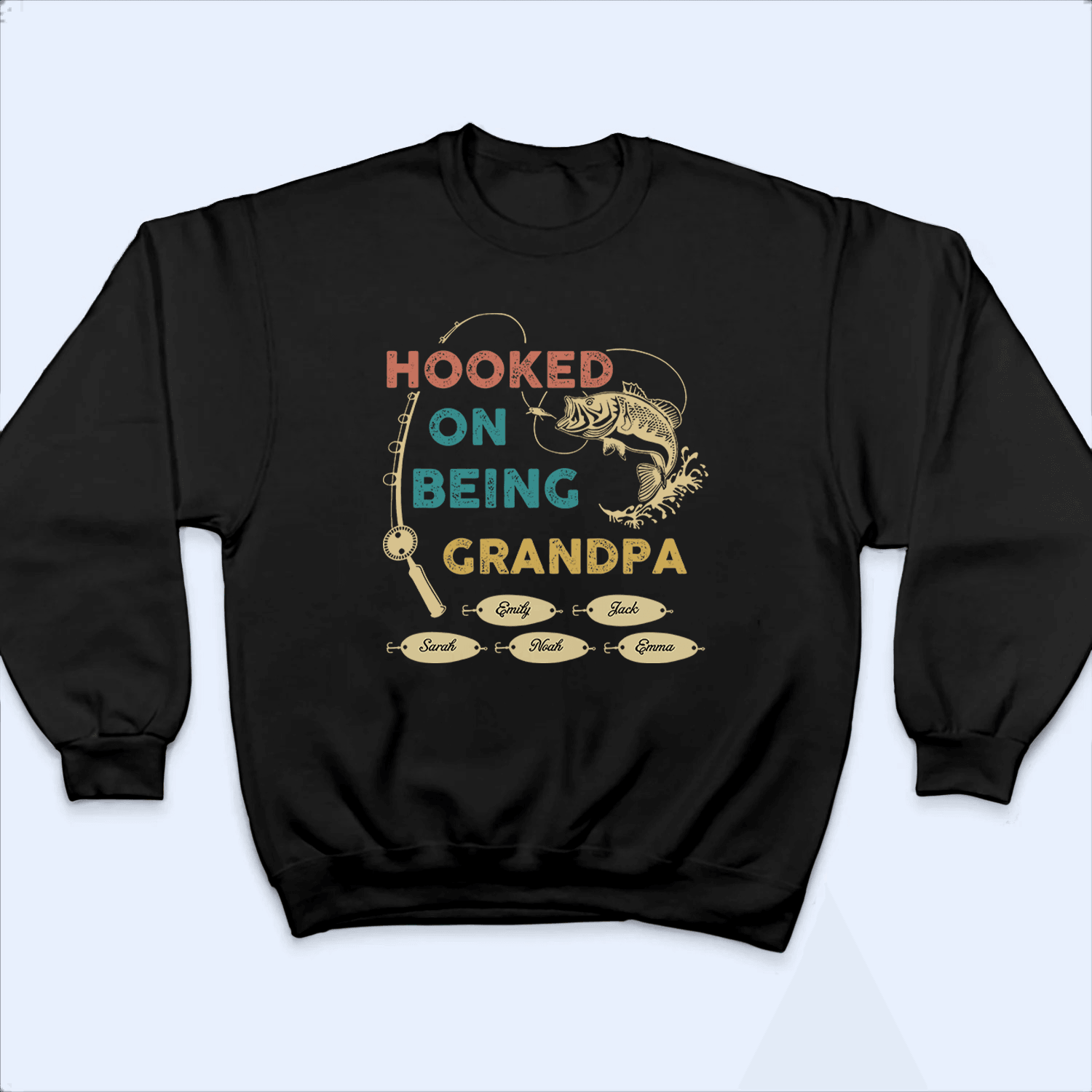 Hooked On Being Grandpa Fishing Hooked On Being Grandpa Fishing