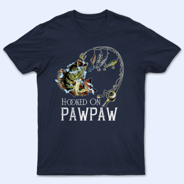 Hooked on Dad Fishing Dad Pun