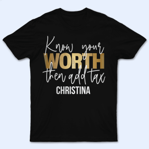 Know your worth then add tax