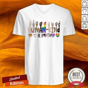 LGBT Hand Human Kind Be Both Heart Shirt
