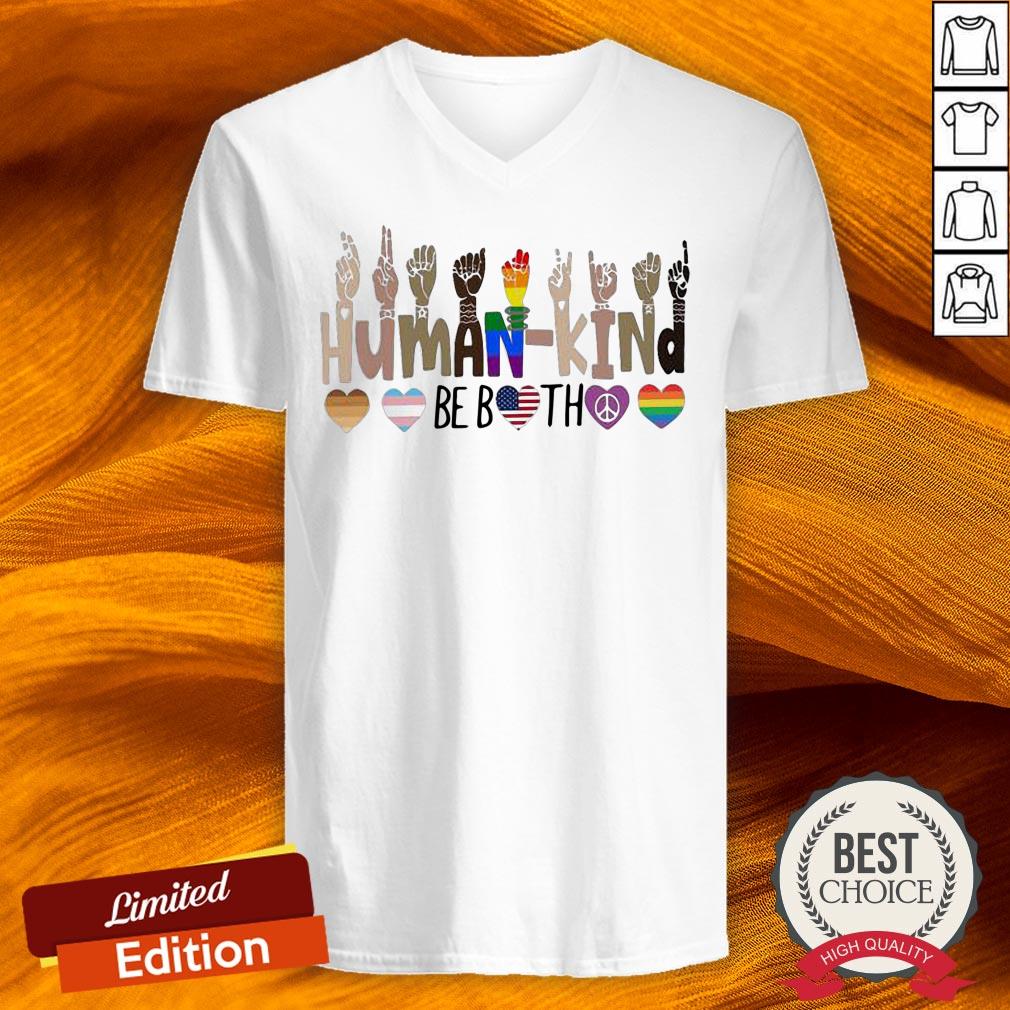 LGBT Hand Human Kind Be Both Heart Shirt LGBT Hand Human Kind Be Both Heart Shirt