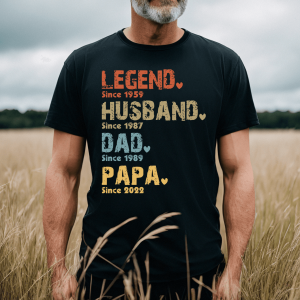 Legend Husband Dad And Papa Since 3