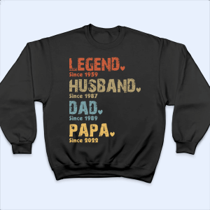Legend Husband Dad And Papa Since 5